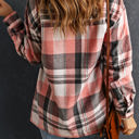 XL Pink Plaid Button Up Patch Pocket Shirt